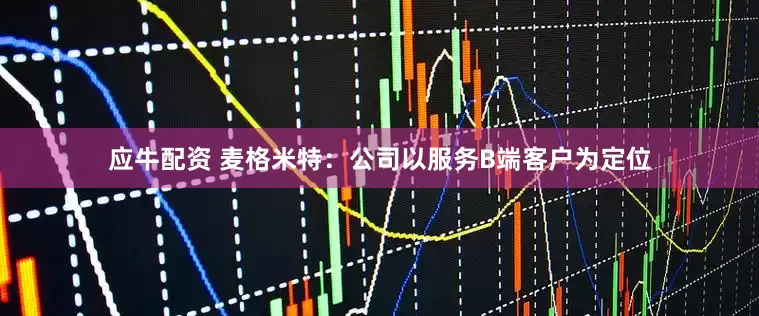 应牛配资 麦格米特：公司以服务B端客户为定位